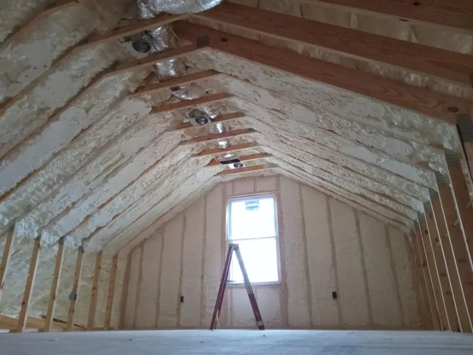 Spray foam roofing application for Crawl Space Insulation project in Sanger